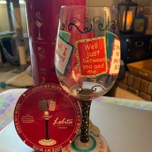 Lolita collectible wine glass. GOSSIP.